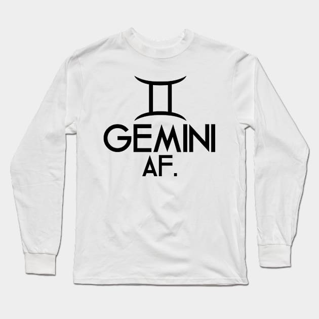 Gemini AF Long Sleeve T-Shirt by SillyShirts